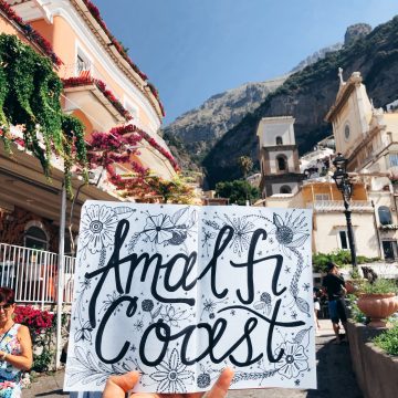 Amalfi Coast Lettering