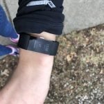 photo of fitbit numbers on wrist