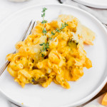 Butternut Squash Mac and Cheese with Trader Joe's Crackers