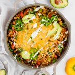 Cheesy Mexican Chicken Skillet {One Pan}