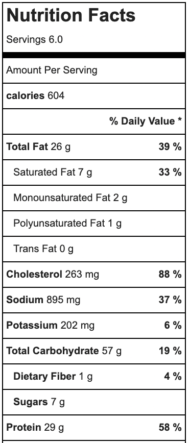copycat mcdonald's breakfast sandwiches nutrition facts