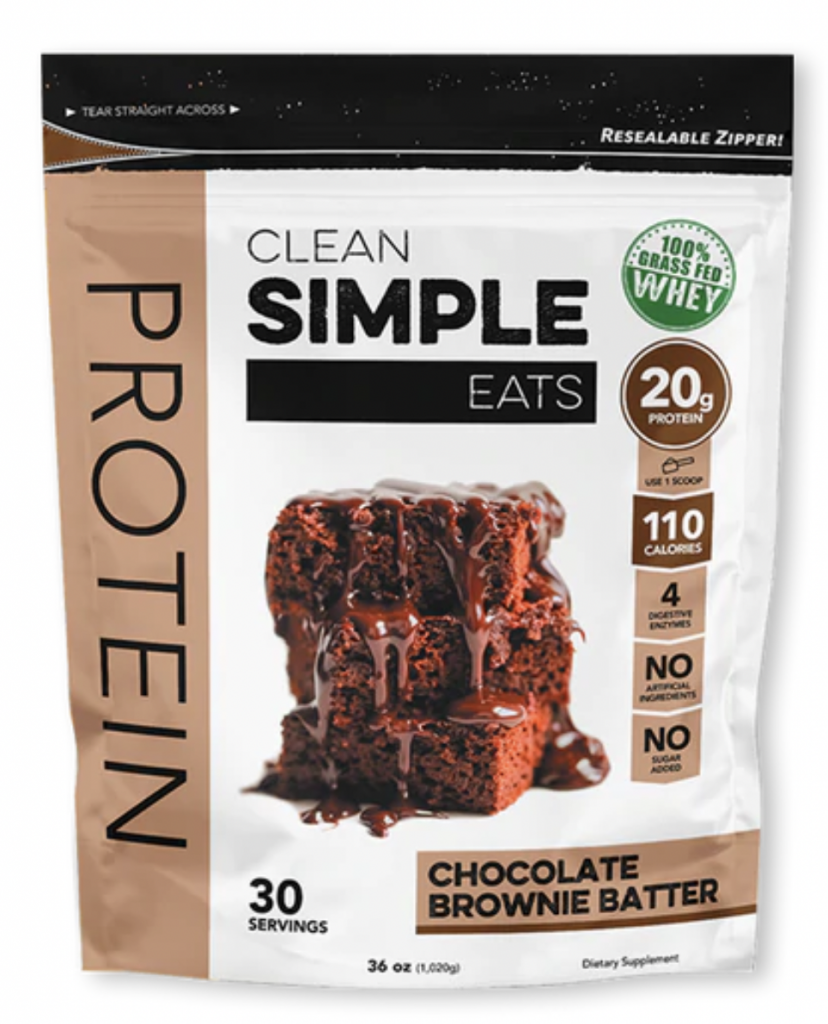 Clean simple eats protein brownie batter flavor