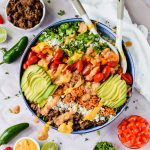 Healthy Seven Layer Salad Bowl