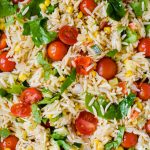 Roasted Tomato and Goat Cheese Orzo Pasta Salad