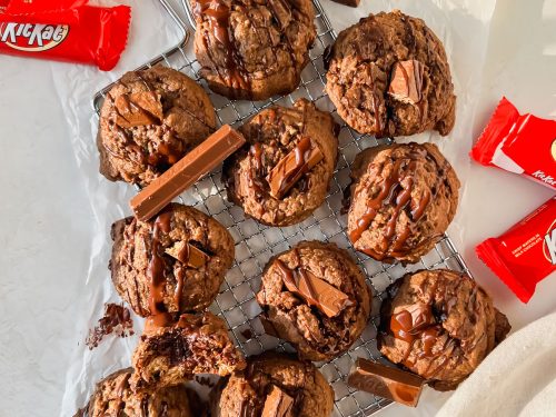 Kit Kat Cookies • Sarahs Bake Studio