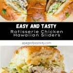 rotisserie chicken hawaiian slider pinterest pin.