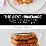 churro french toast pinterest pin.