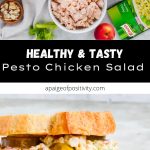 Pesto Chicken Salad pinterest pin.