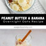 peanut butter banana overnight oats pinterest pin.