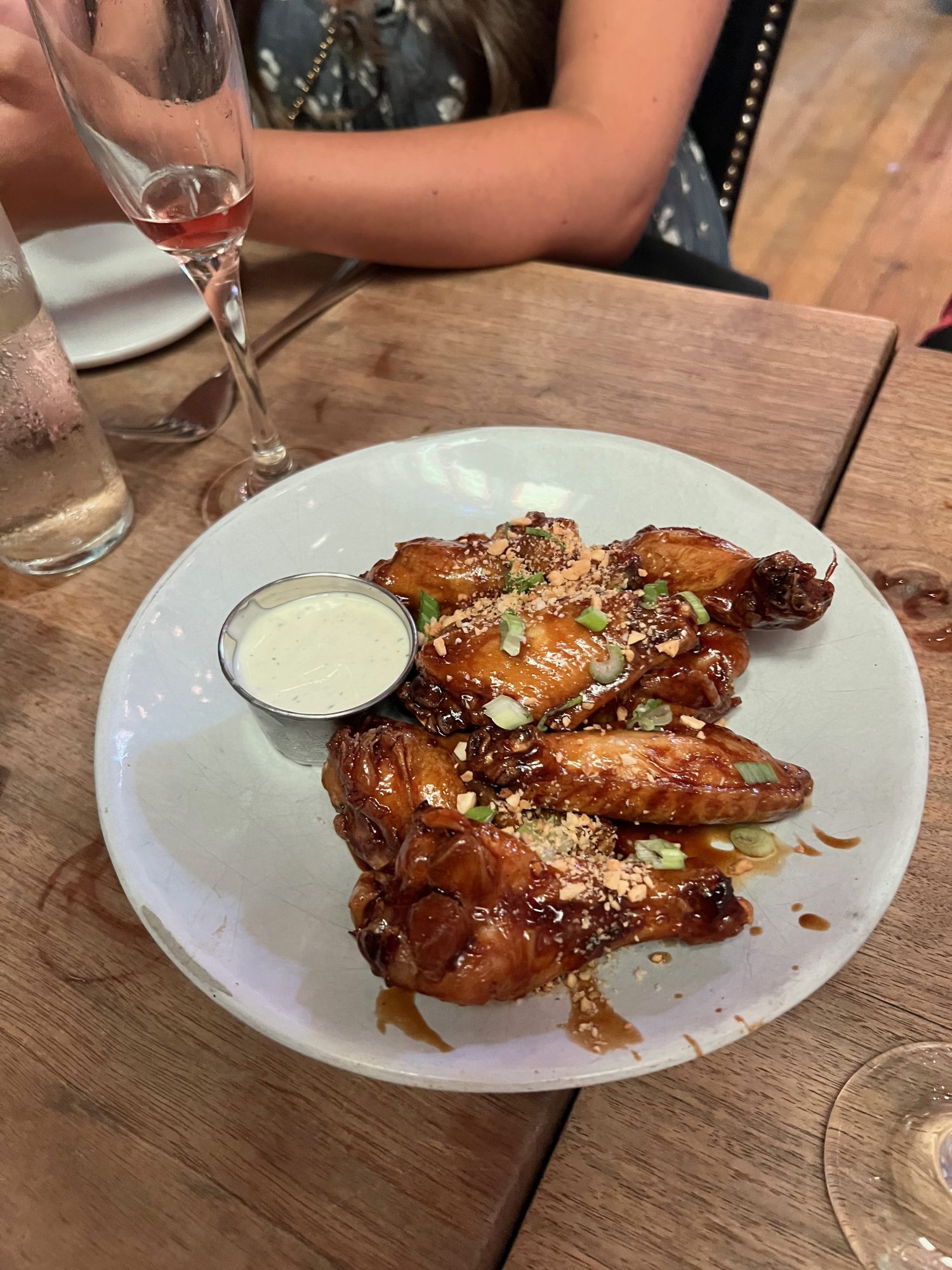 Kung Pao wings served at Church and Union in Charleston, South Carolina.