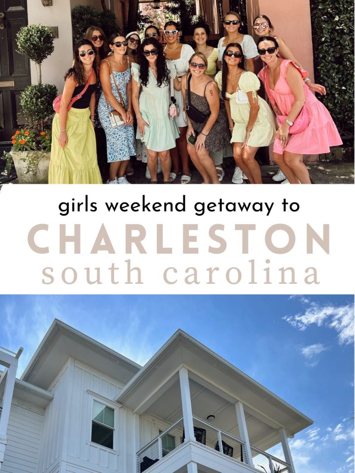 two image collage of Charleston, South Carolina.