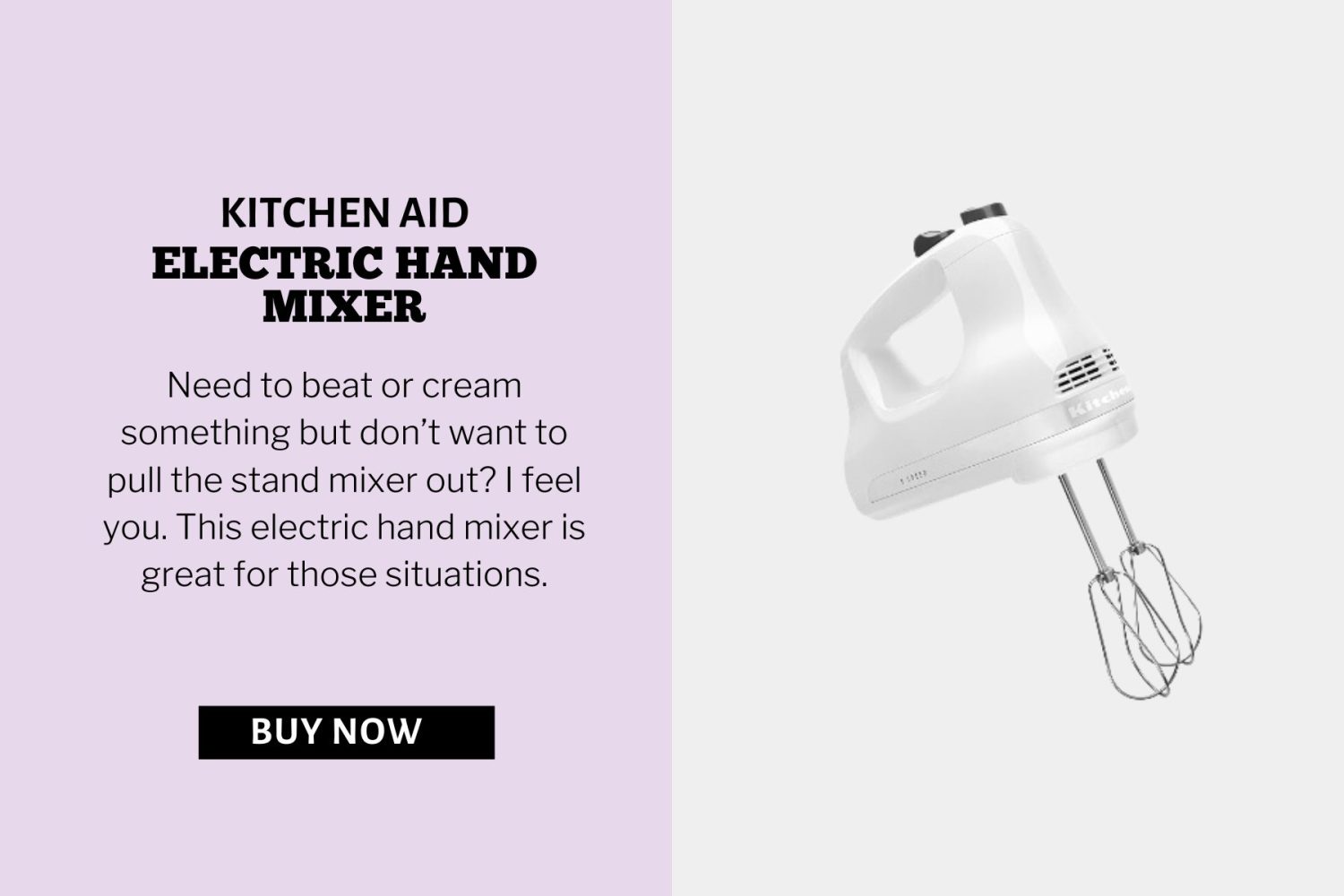 Hand Mixer Product Image.
