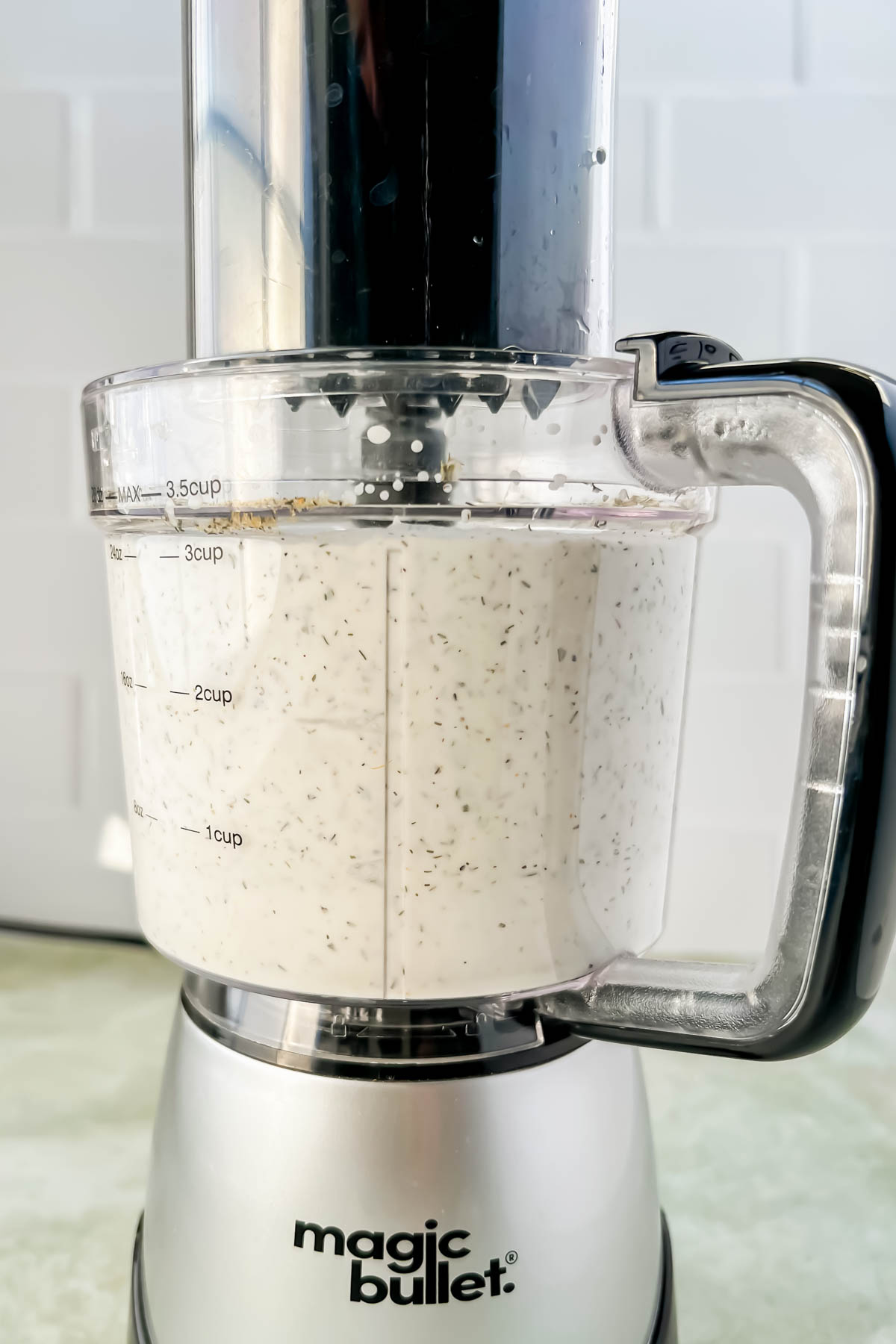 cottage cheese ranch mixed in food processor.