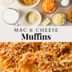 Mac and Cheese Muffins pinterest pin.