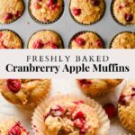 Cranberry Apple Muffins pinterest pin.