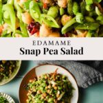 Edamame Snap Pea Salad pinterest pin.