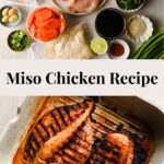Miso Chicken Recipe pinterest pin.
