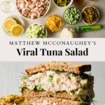 Matthew McConaughey’s Tuna Salad pinterest pin.